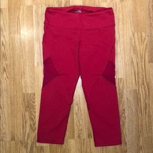 Cropped leggings - pink - size medium